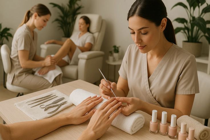 Luxury manicure setup